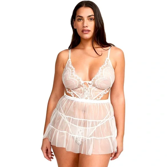 Victoria's Secret | Intimates & Sleepwear | Victoria Secret Very Sexycutout  Lace Babydoll | Poshmark